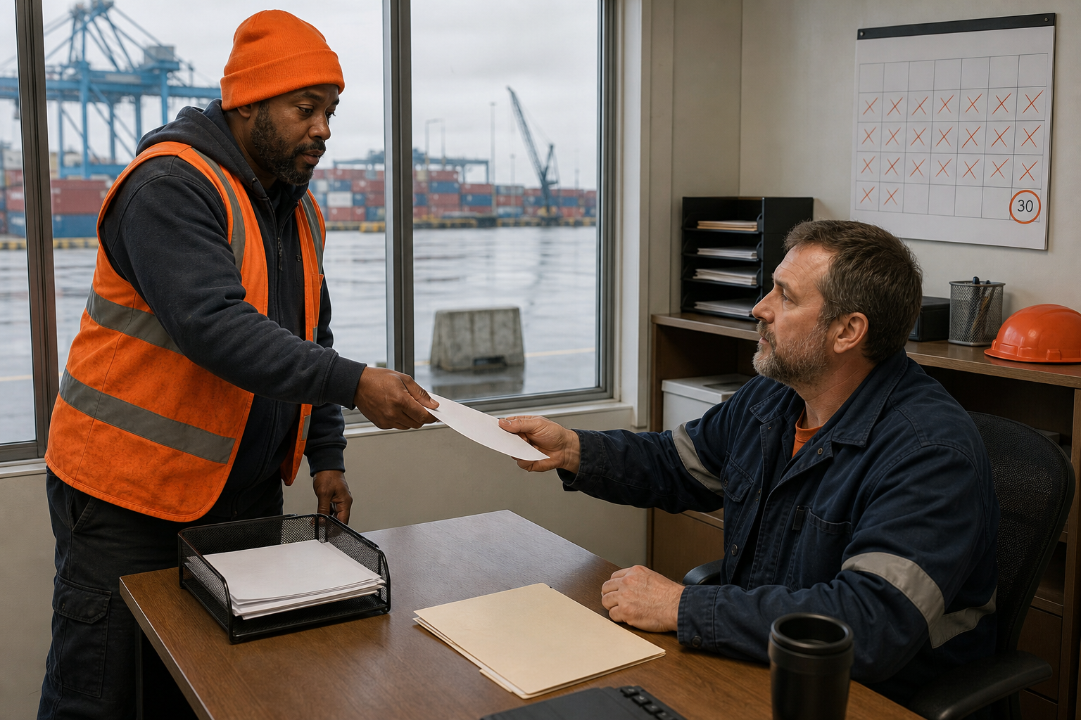 longshore workers compensation claim notice scene