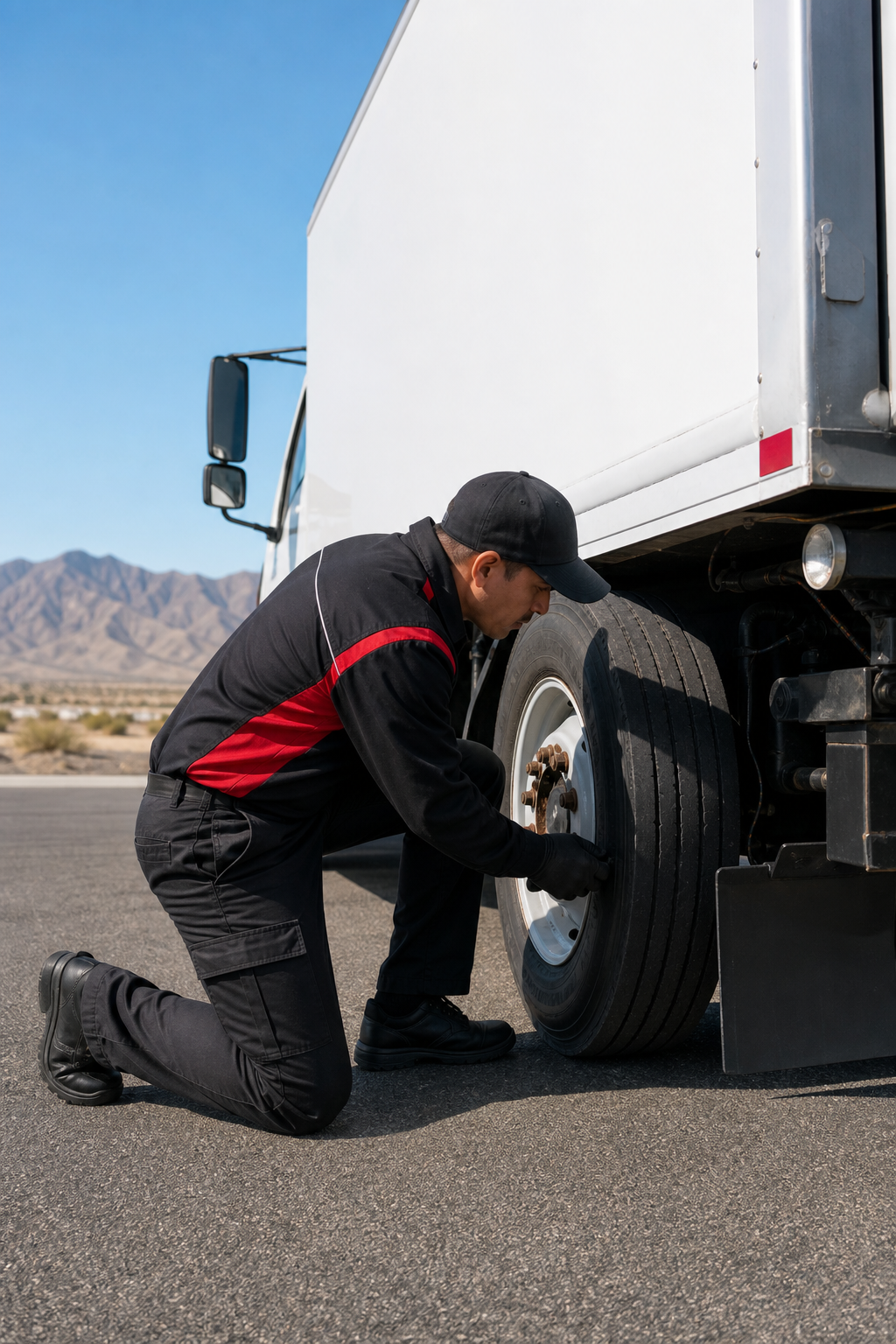 FedEx linehaul safety inspection in the Inland Empire