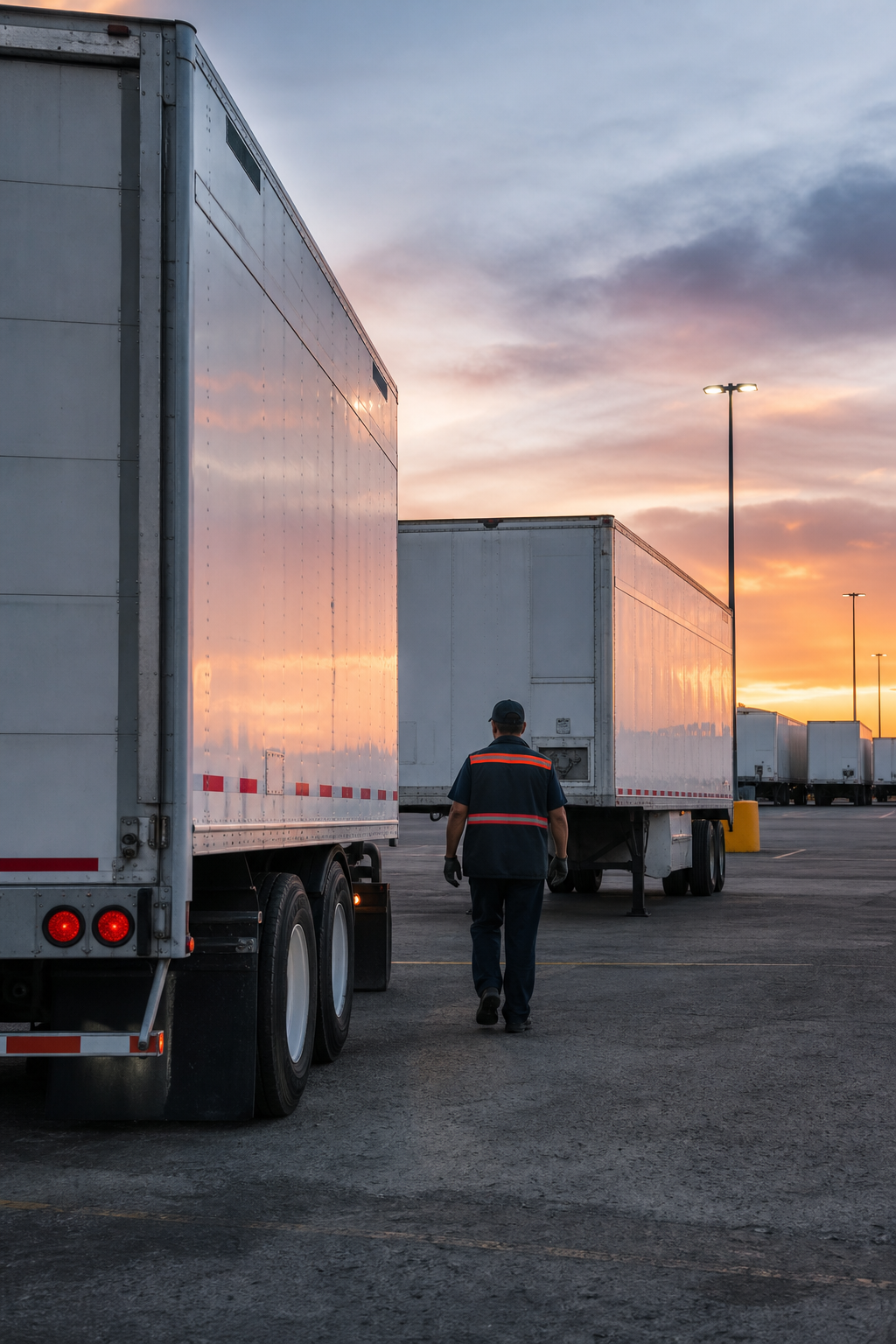 drop‑and‑hook freight operation at a terminal