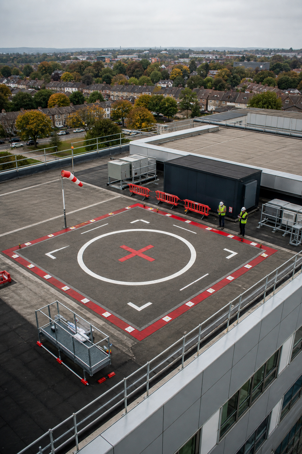 commercial roof drone launch plan