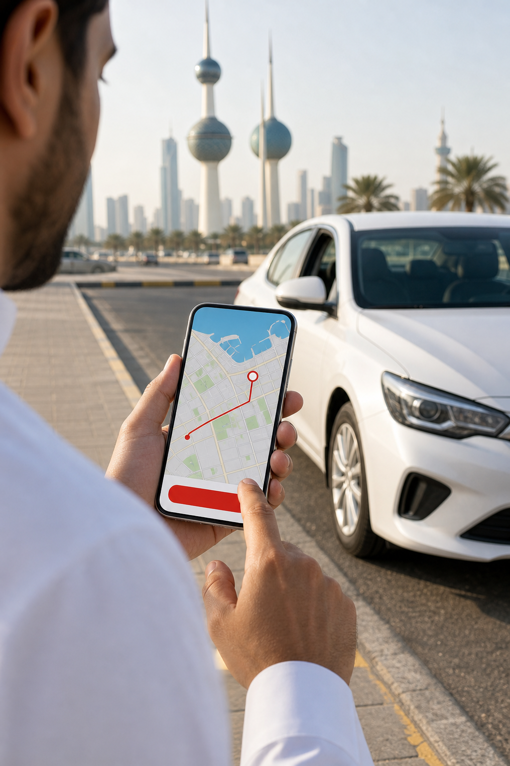 حجز تاكسي عبر تطبيق تاكسي الديرة