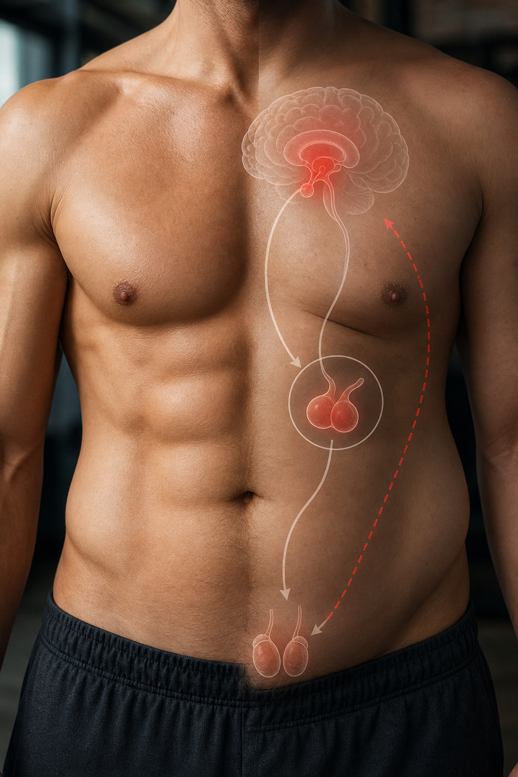 low testosterone physical signs illustration
