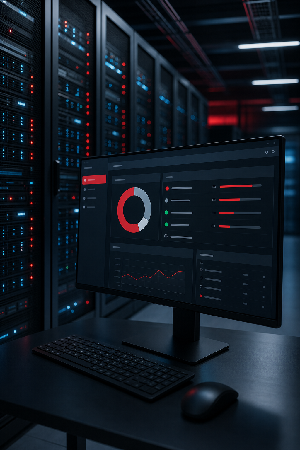 Patch management interface displaying update status