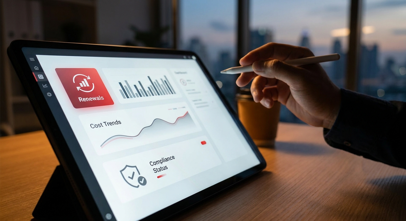Ongoing SaaS governance dashboard