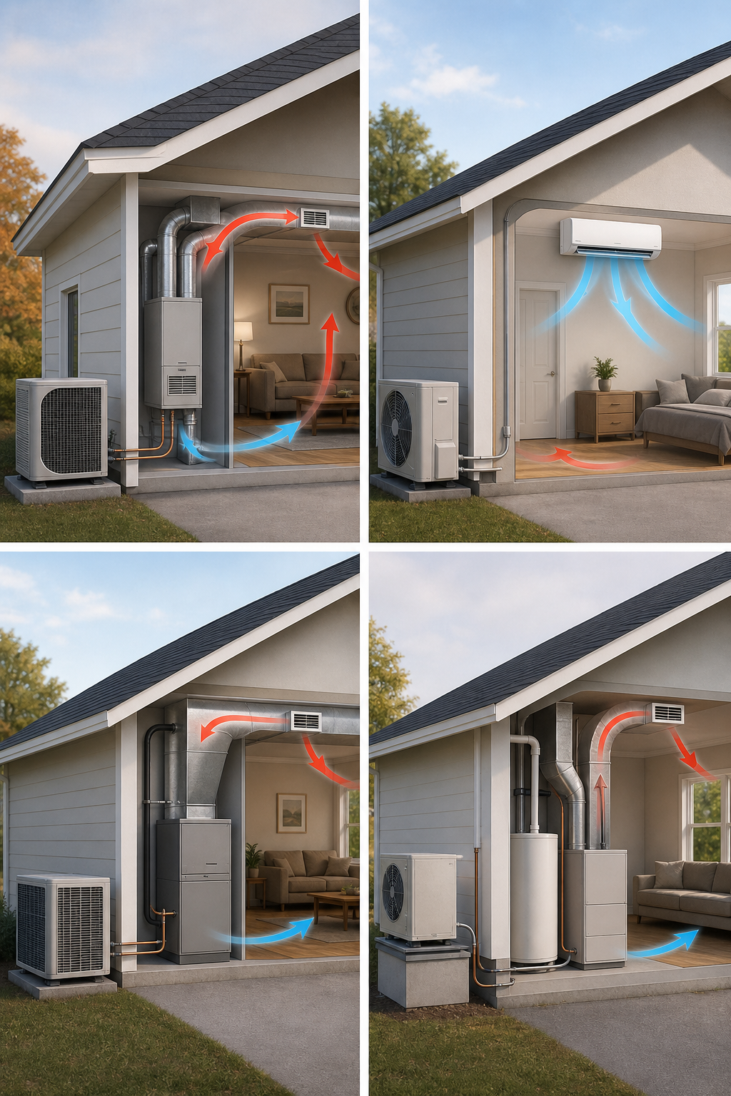 comparison of residential HVAC system types