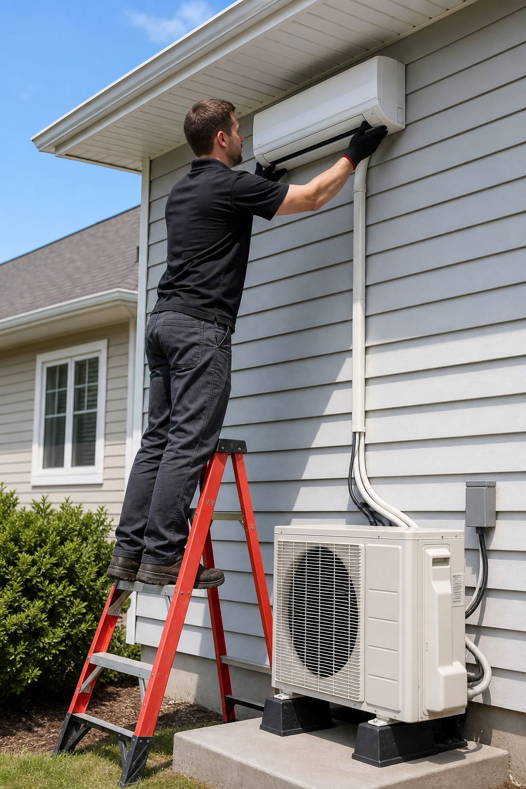 residential mini‑split HVAC installation