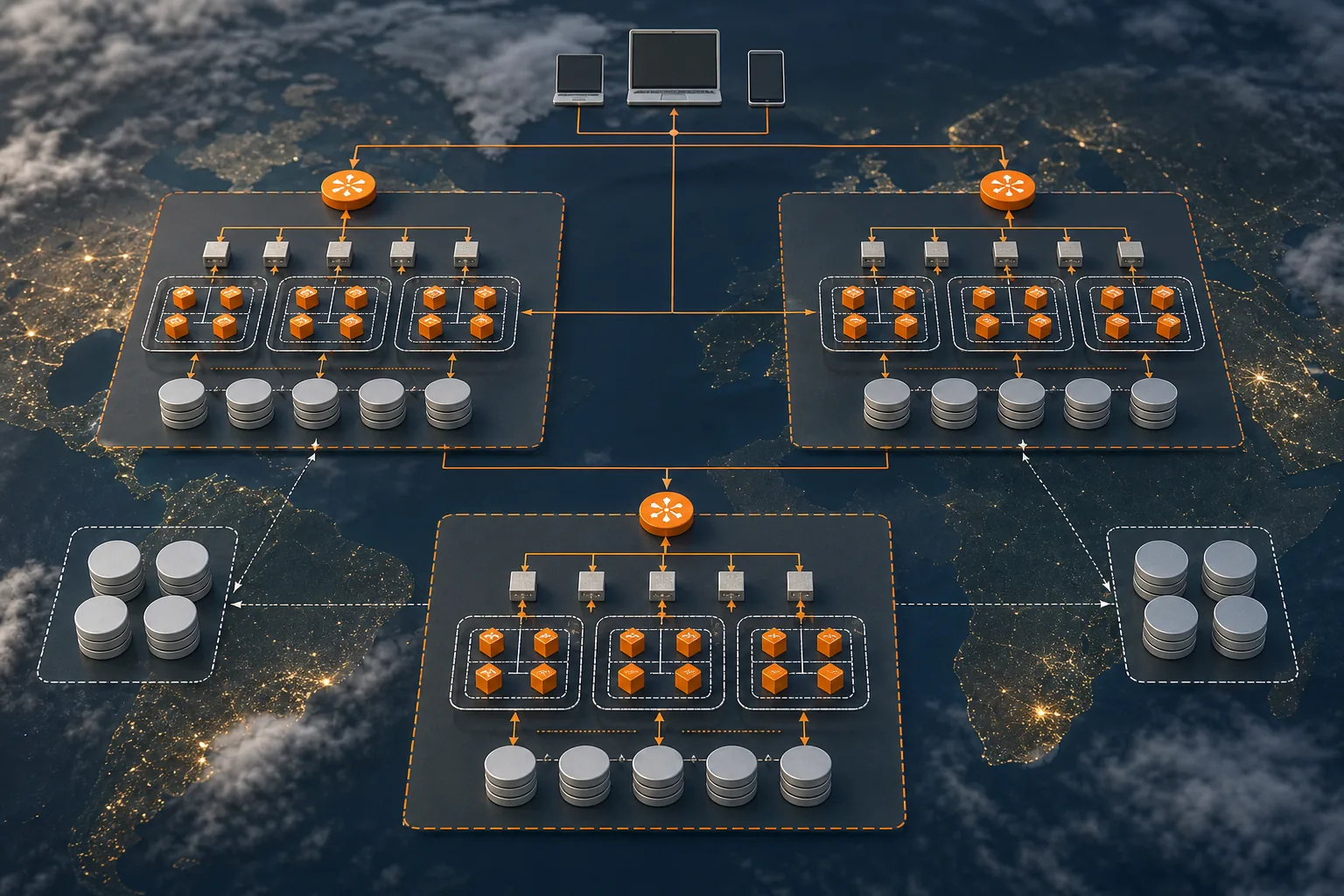 Scalable cloud infrastructure diagram