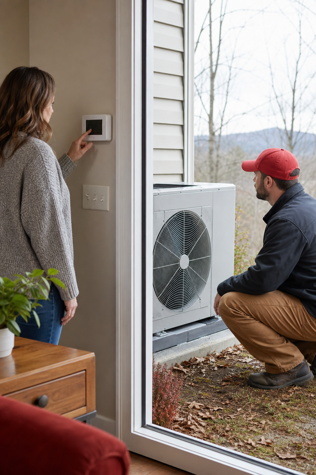 testing and fine‑tuning heat pump thermostat program in East Tennessee.