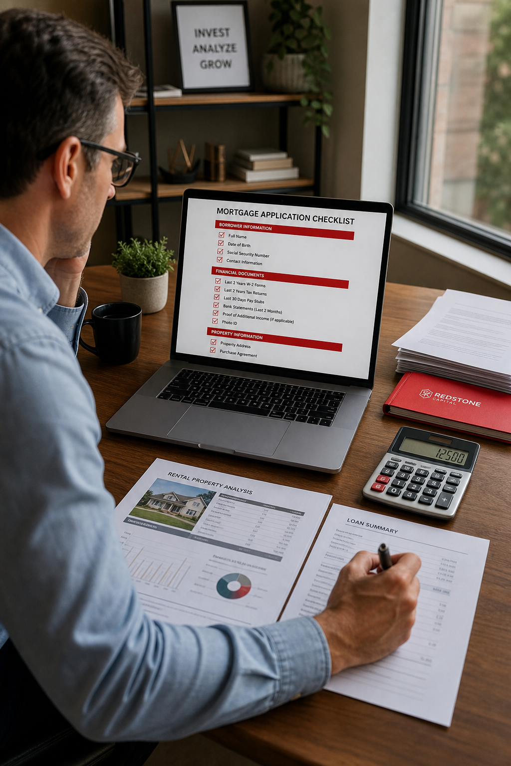 mortgage application checklist investors