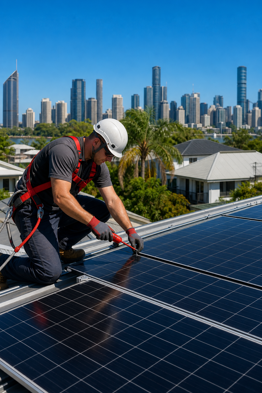 solar panel installation Brisbane rooftop