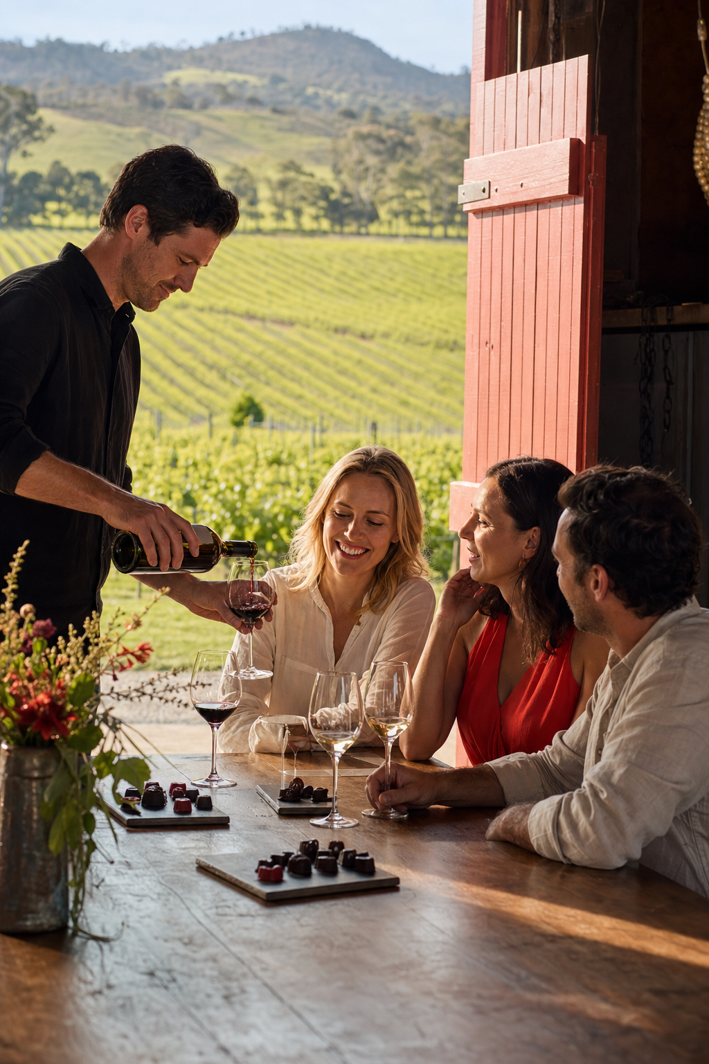 Yarra Valley gourmet chocolate and wine tasting tour Victoria.