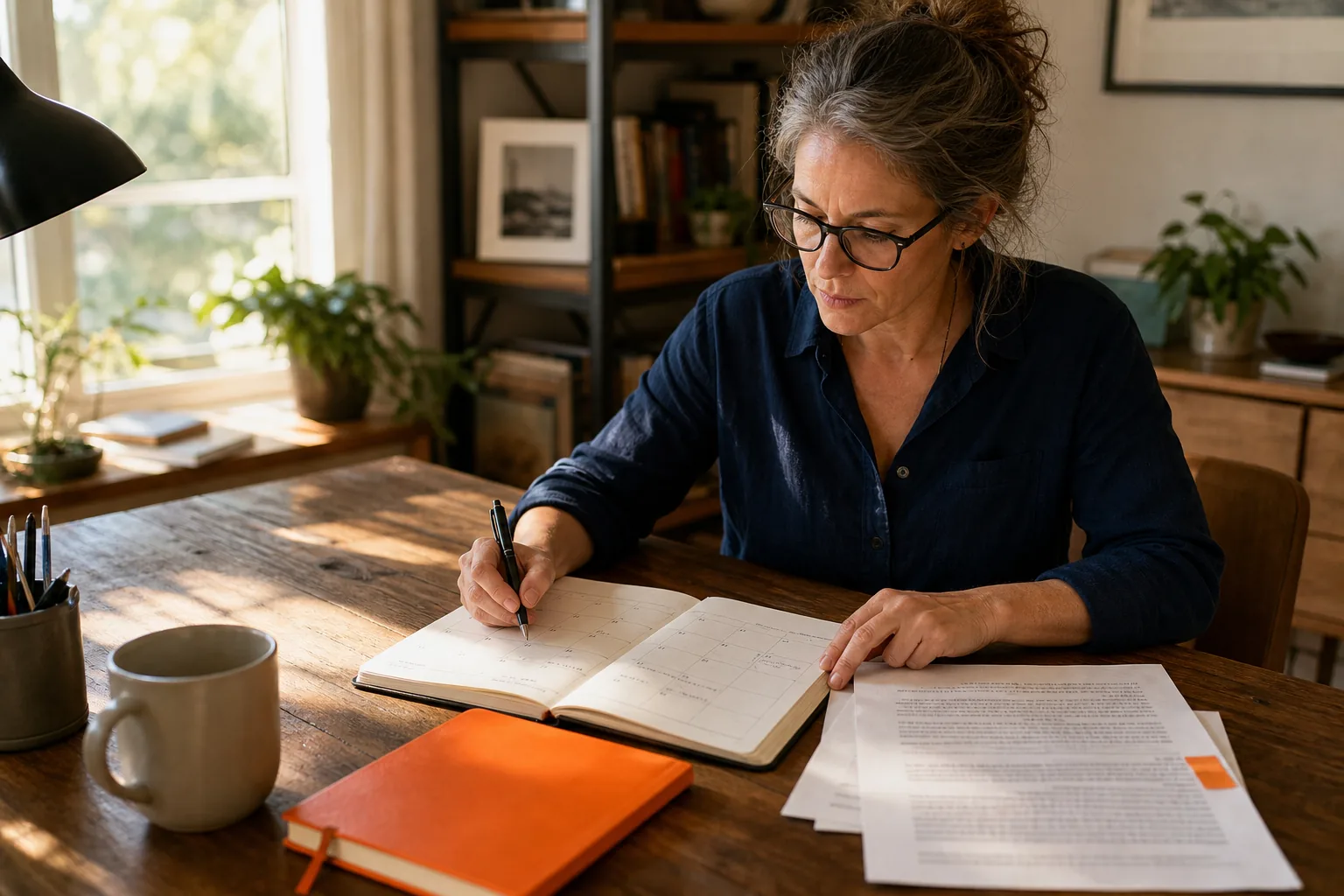 nonfiction author planning a realistic writing schedule
