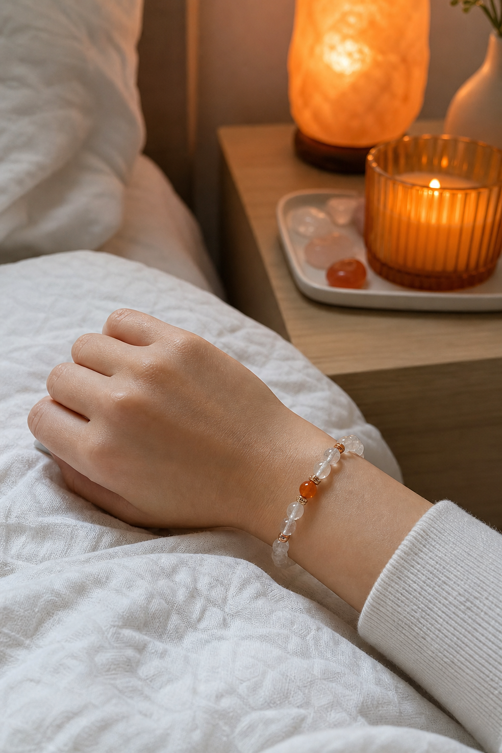 crystal bracelet sleep setup