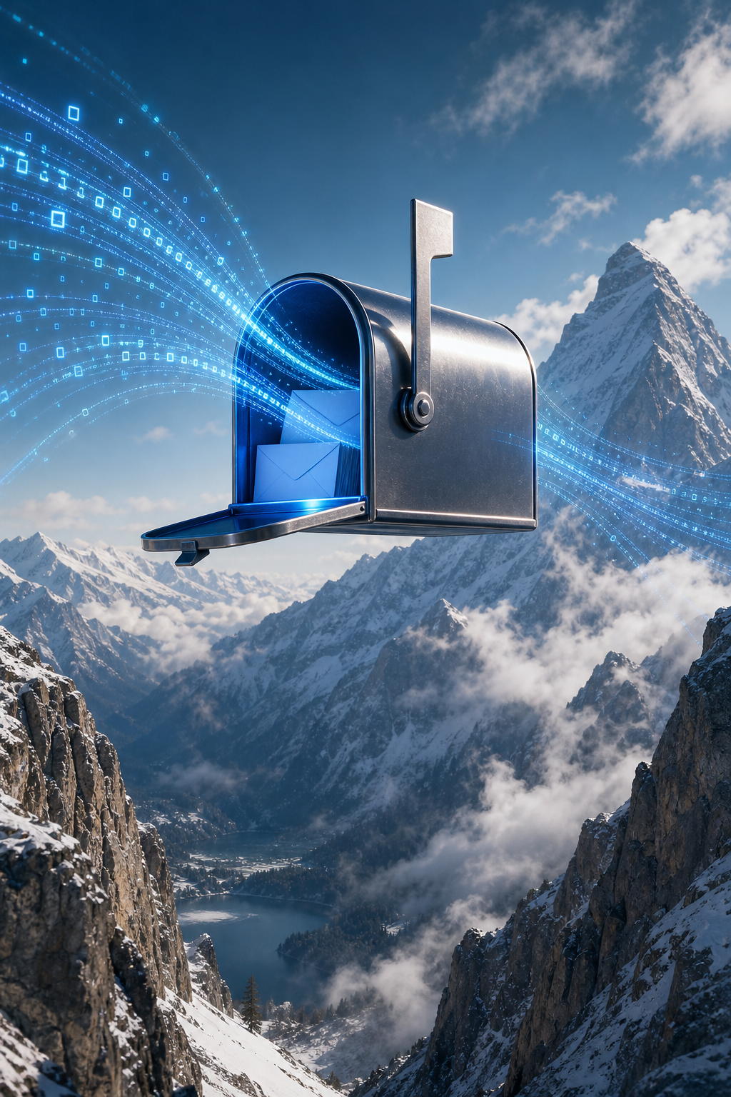 Proton Mail end‑to‑end encryption visualized with Swiss privacy backdrop