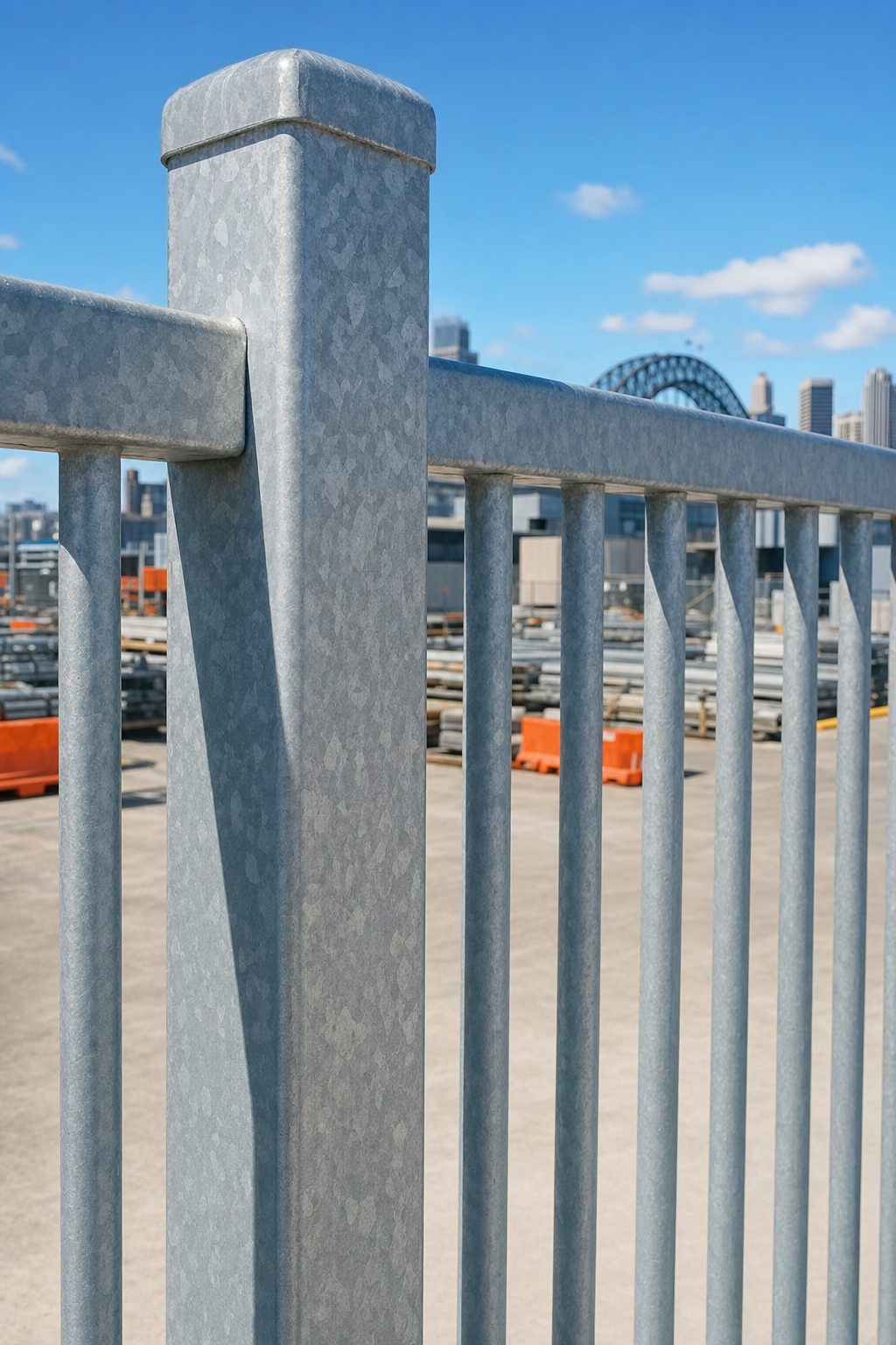 hot-dip galvanised security fence posts meeting AS/NZS 4680-2006 compliance standard in Sydney.