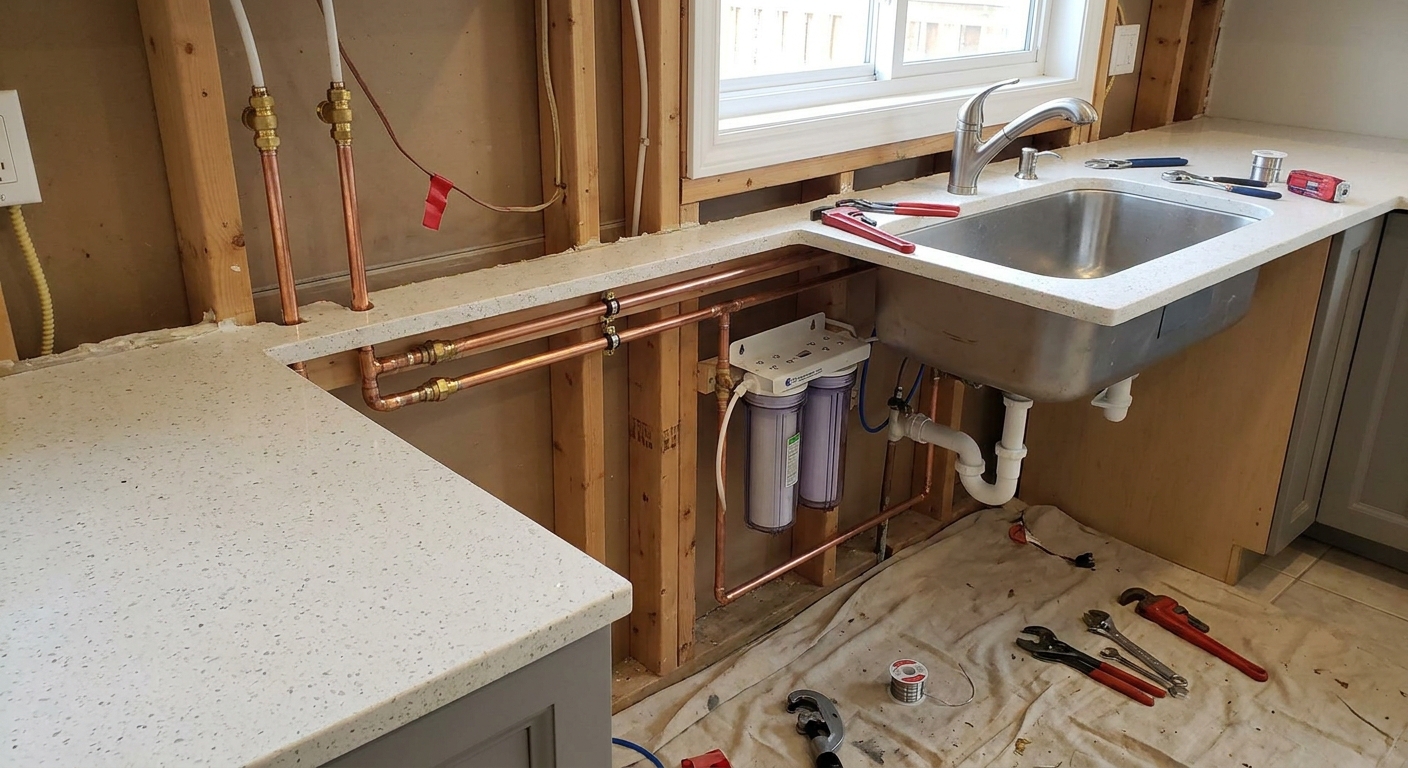 premium residential repiping and water filtration installation