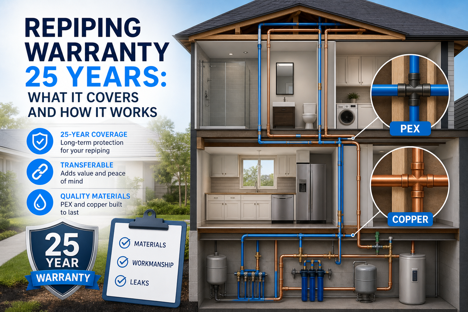 repiping warranty coverage diagram