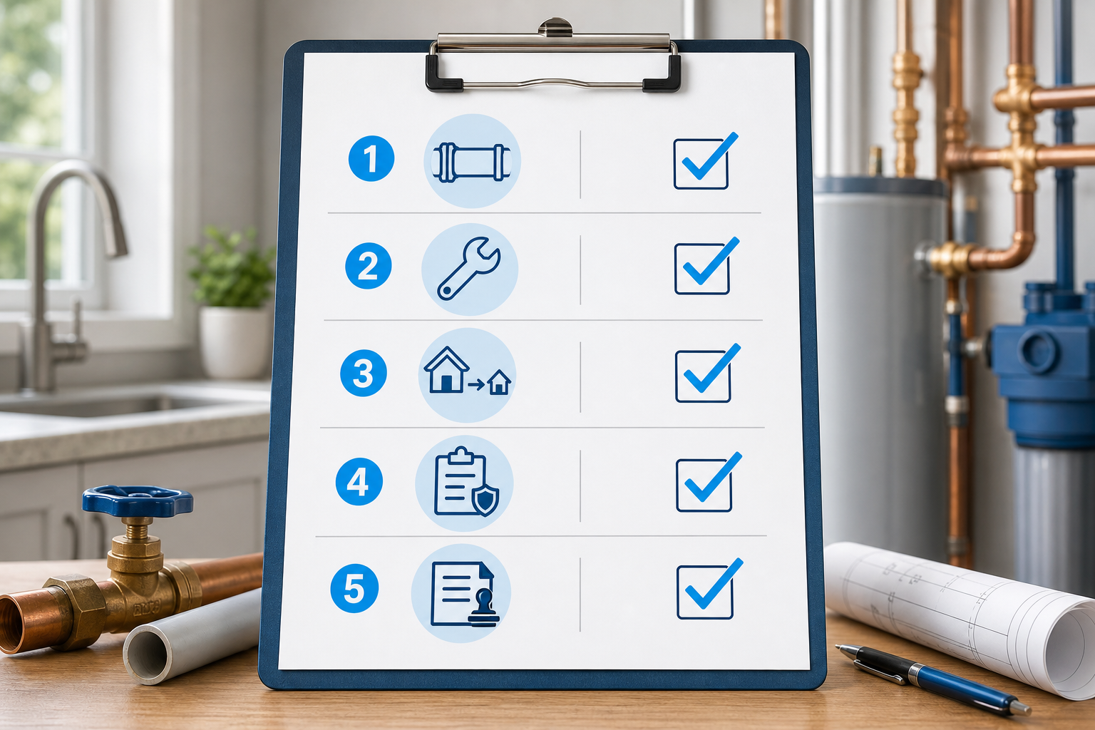 repiping warranty verification checklist