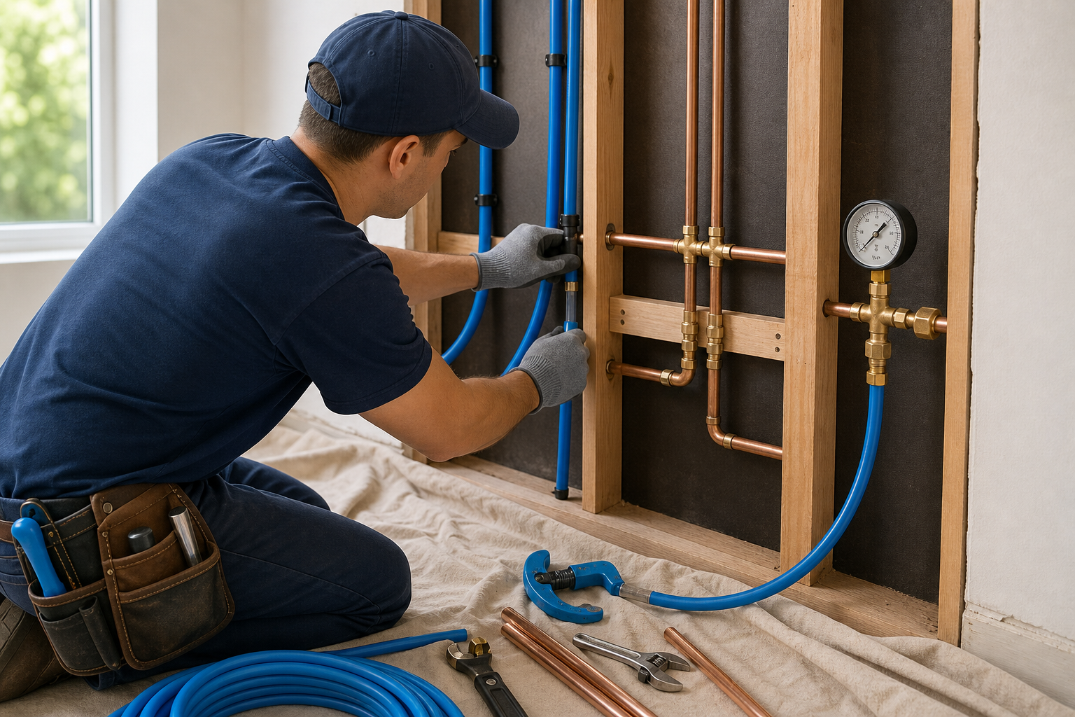 repiping installation process visual