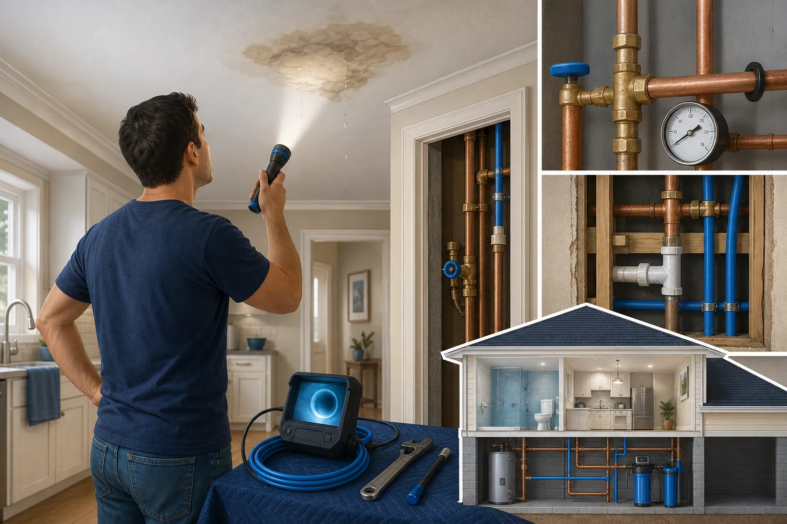 Whole house repipe inspection signs and tools