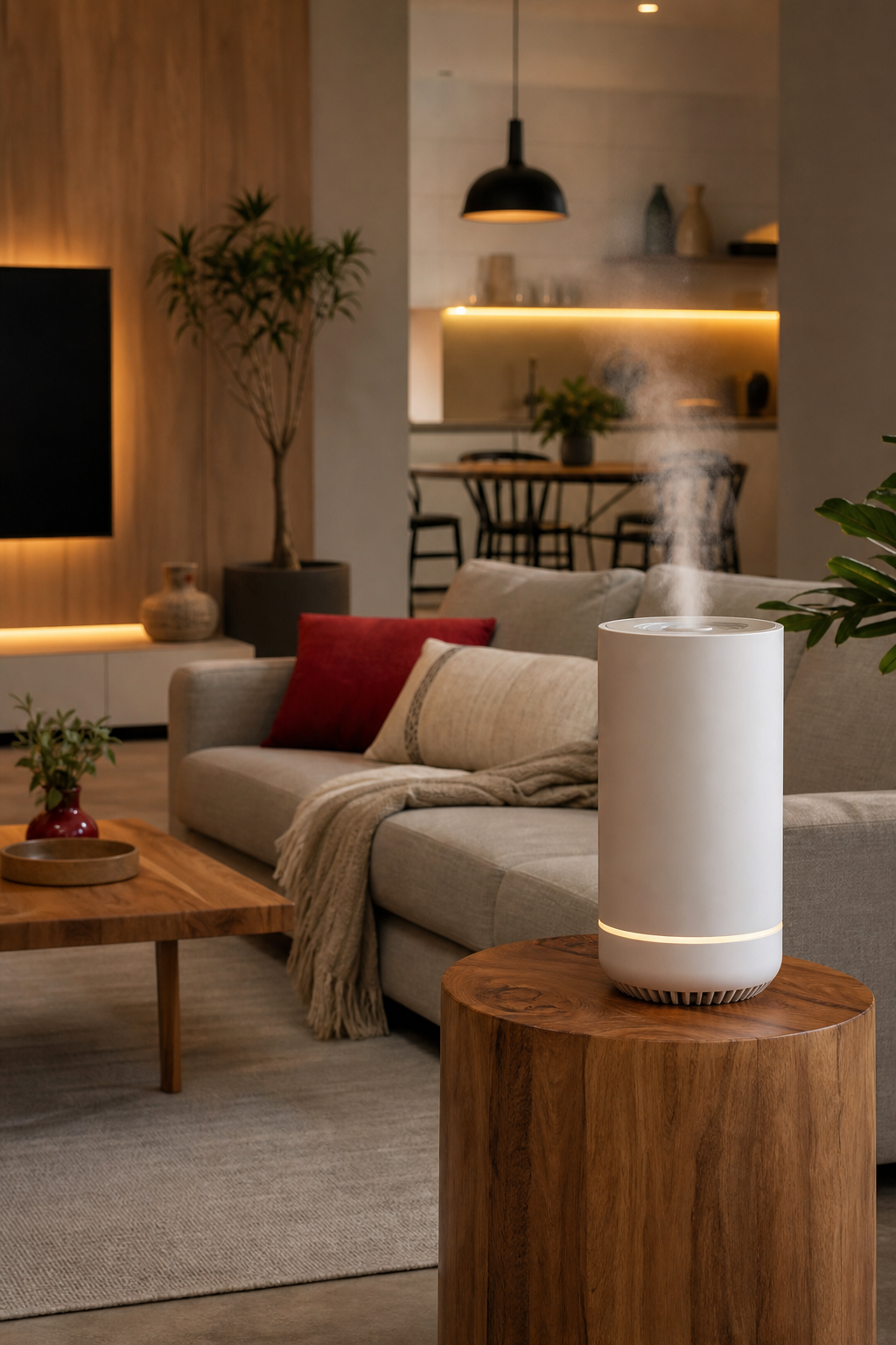 cold air diffuser for 400 sq ft room in a modern living space.