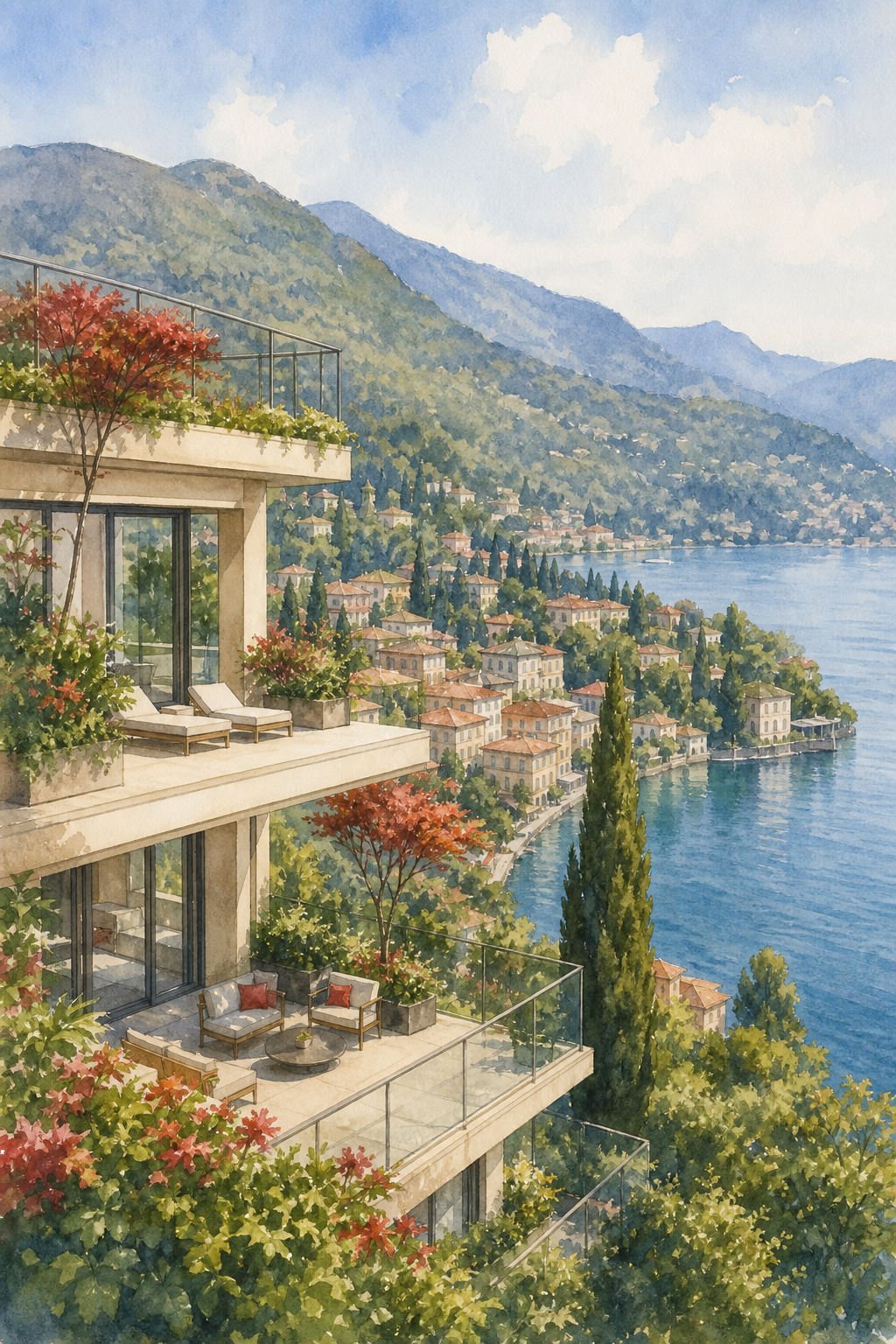 Miralago apartments overlooking Cernobbio