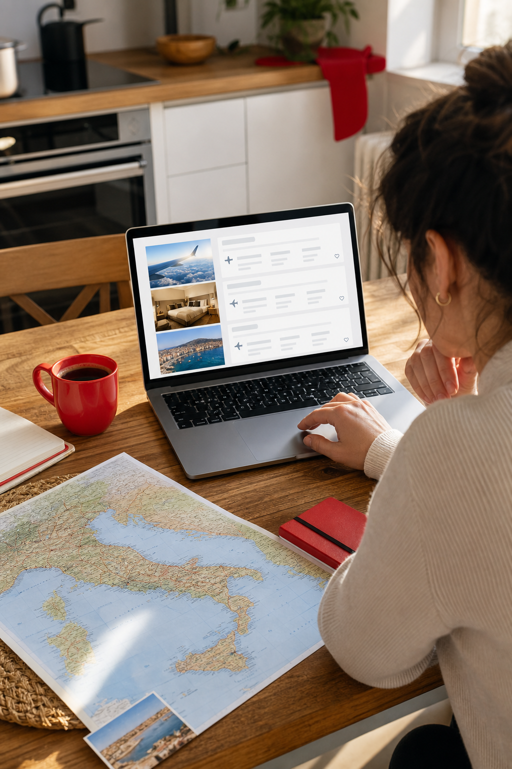 planning flights and hotels for a 7 day Italy trip.