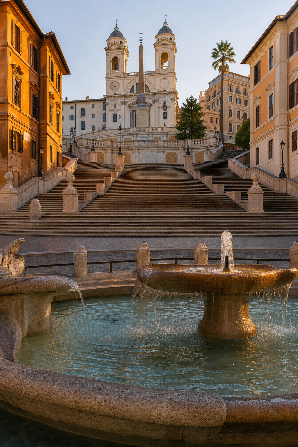 Spanish Steps Rome itinerary morning visit.