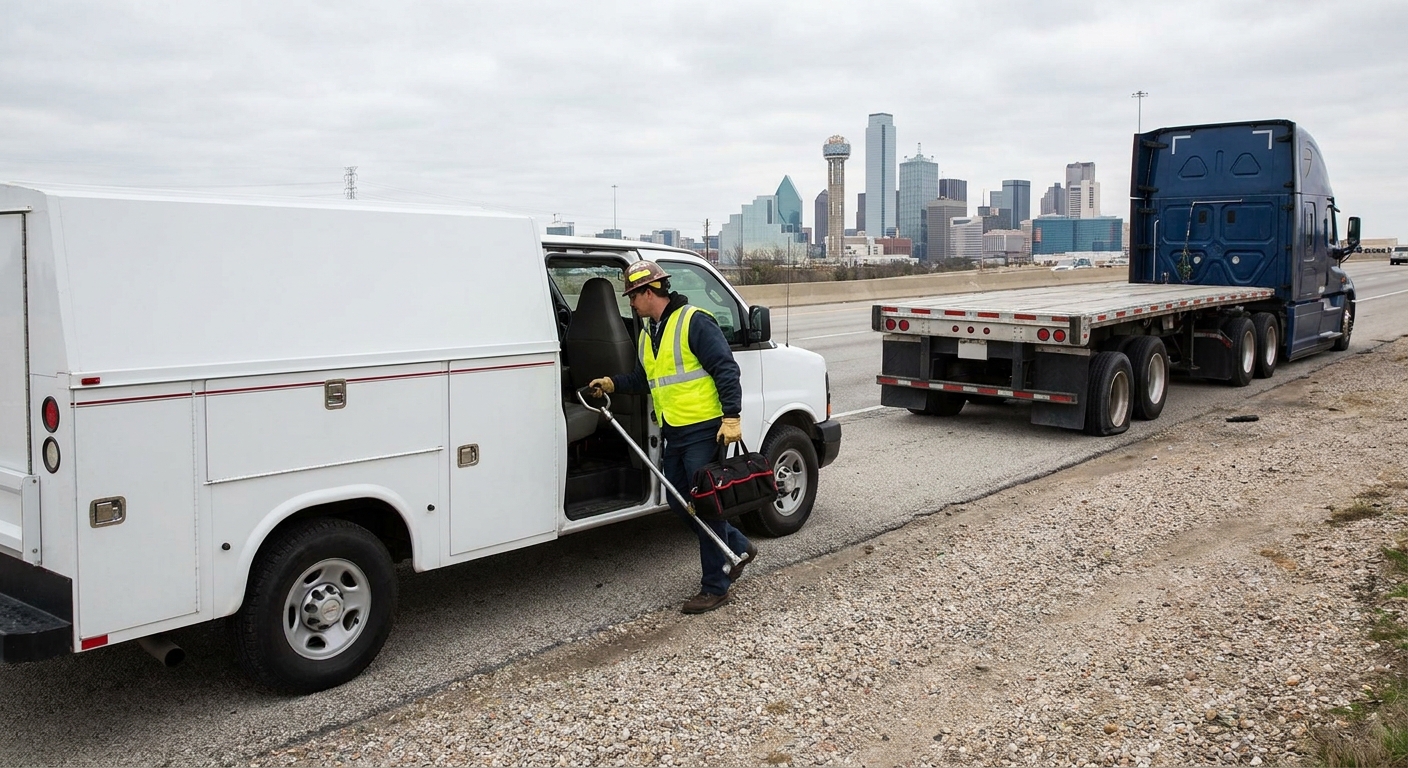 mobile semi‑truck tire repair in Dallas‑Fort Worth