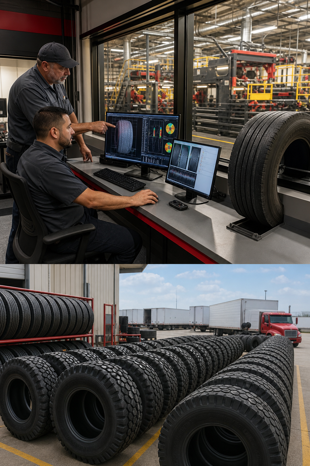 Retread production line in Texas