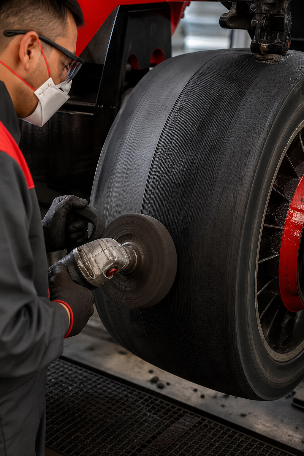tire retreading buffing process