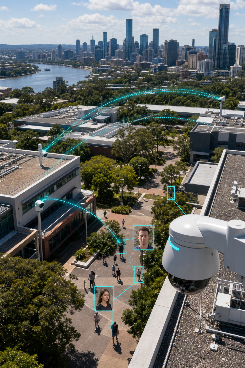 AI security cameras Brisbane