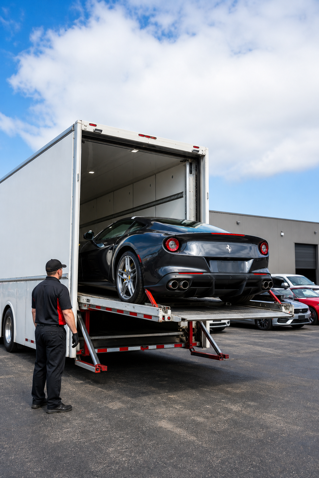 enclosed interstate car shipping for luxury and classic vehicles.