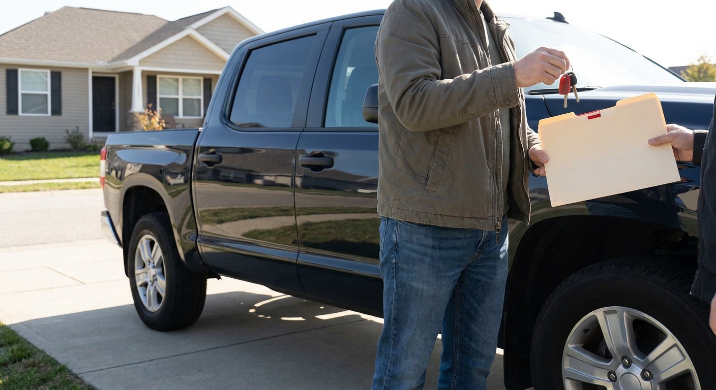 borrowing money against a high-value vehicle using a car title loan.