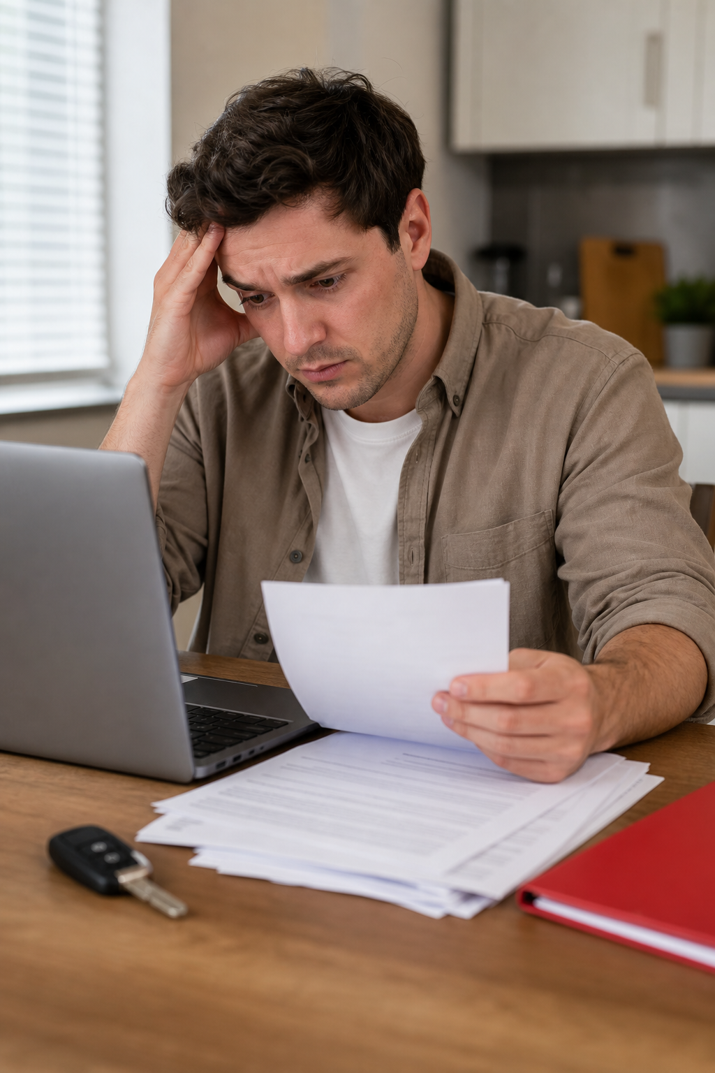 borrower reviewing title loan documents and application to avoid common delays.