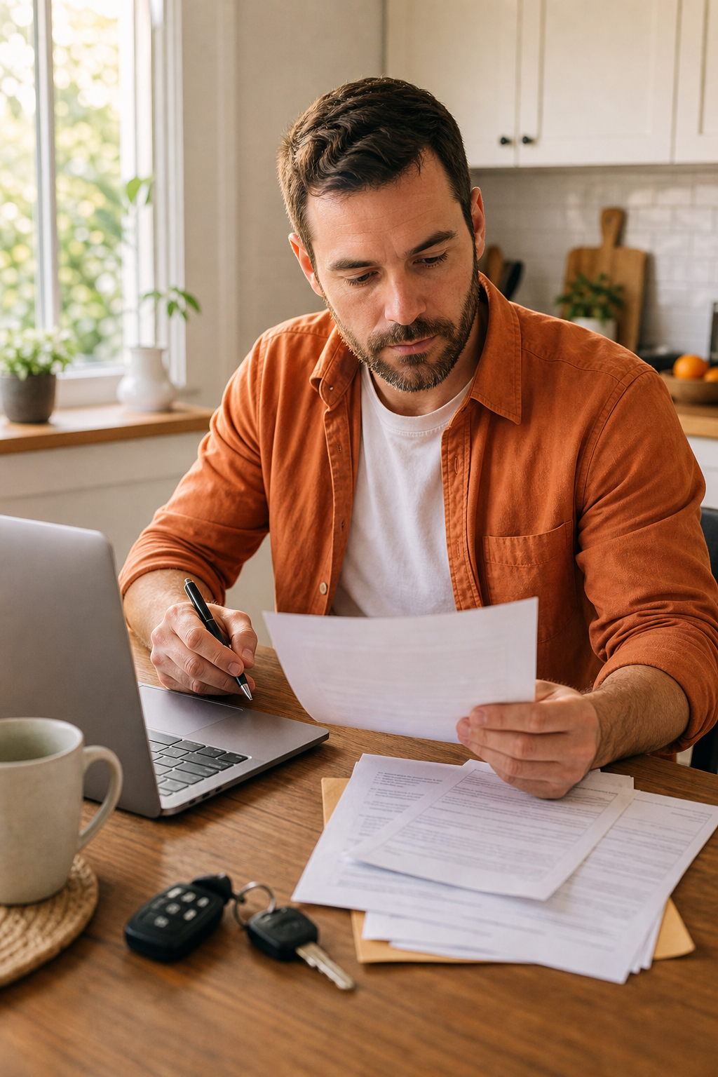 person applying for a title loan with no job online at home.