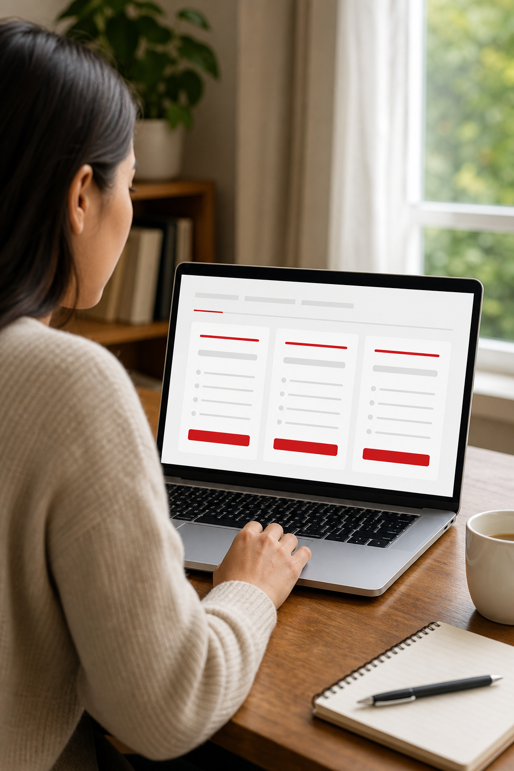 A placeholder image representing a generic online service interface, such as a computer screen displaying loan options, 