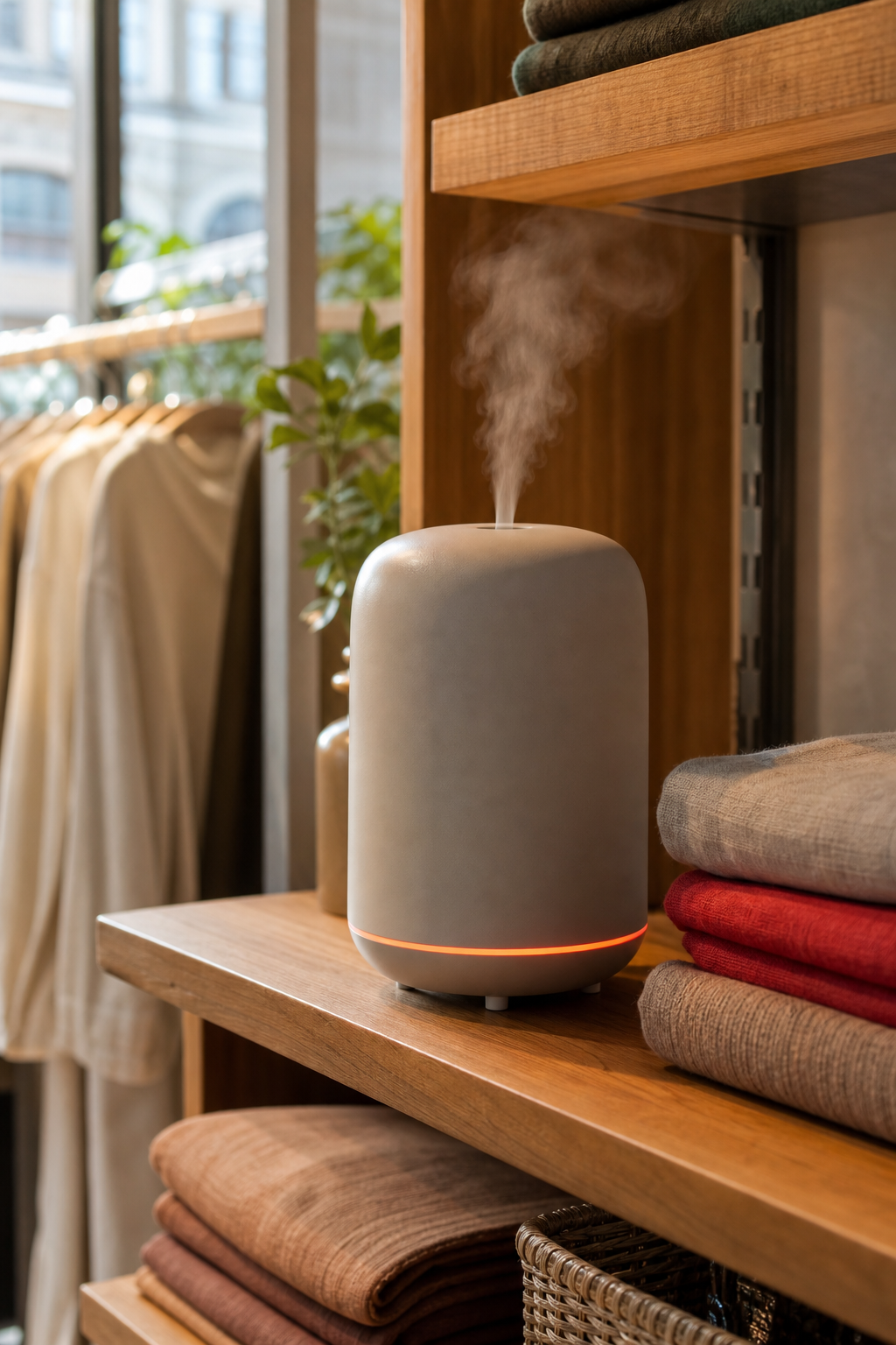 energy-saving cold air diffuser for retail boutique shelf display.