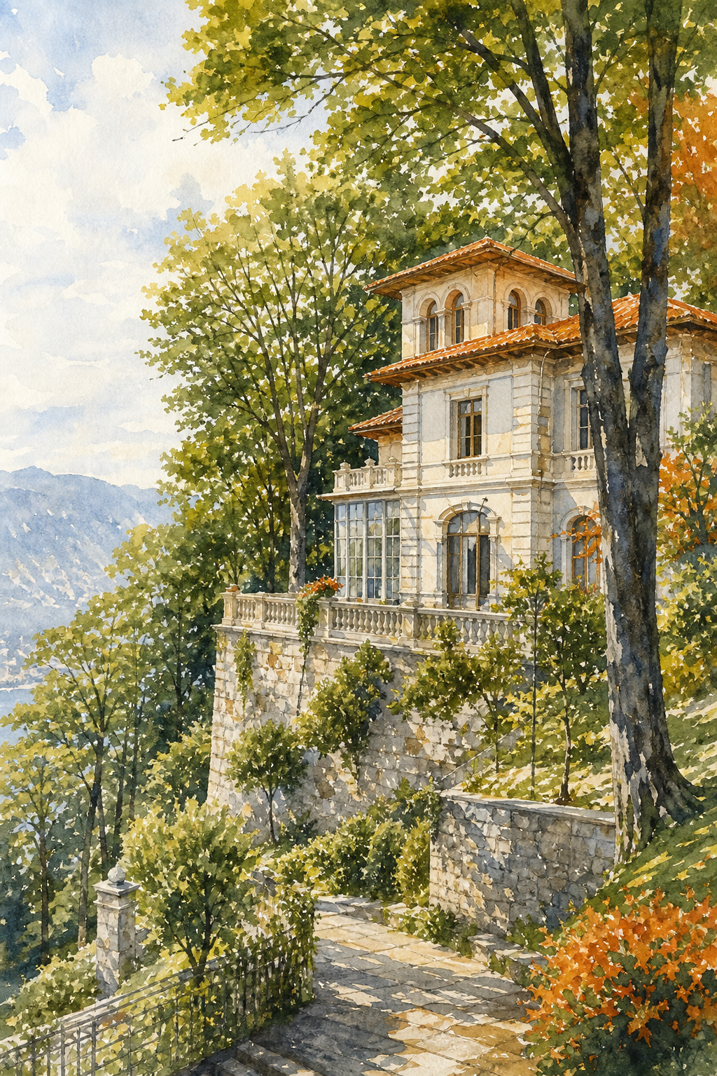 Villino Rubini luxury estate Brunate