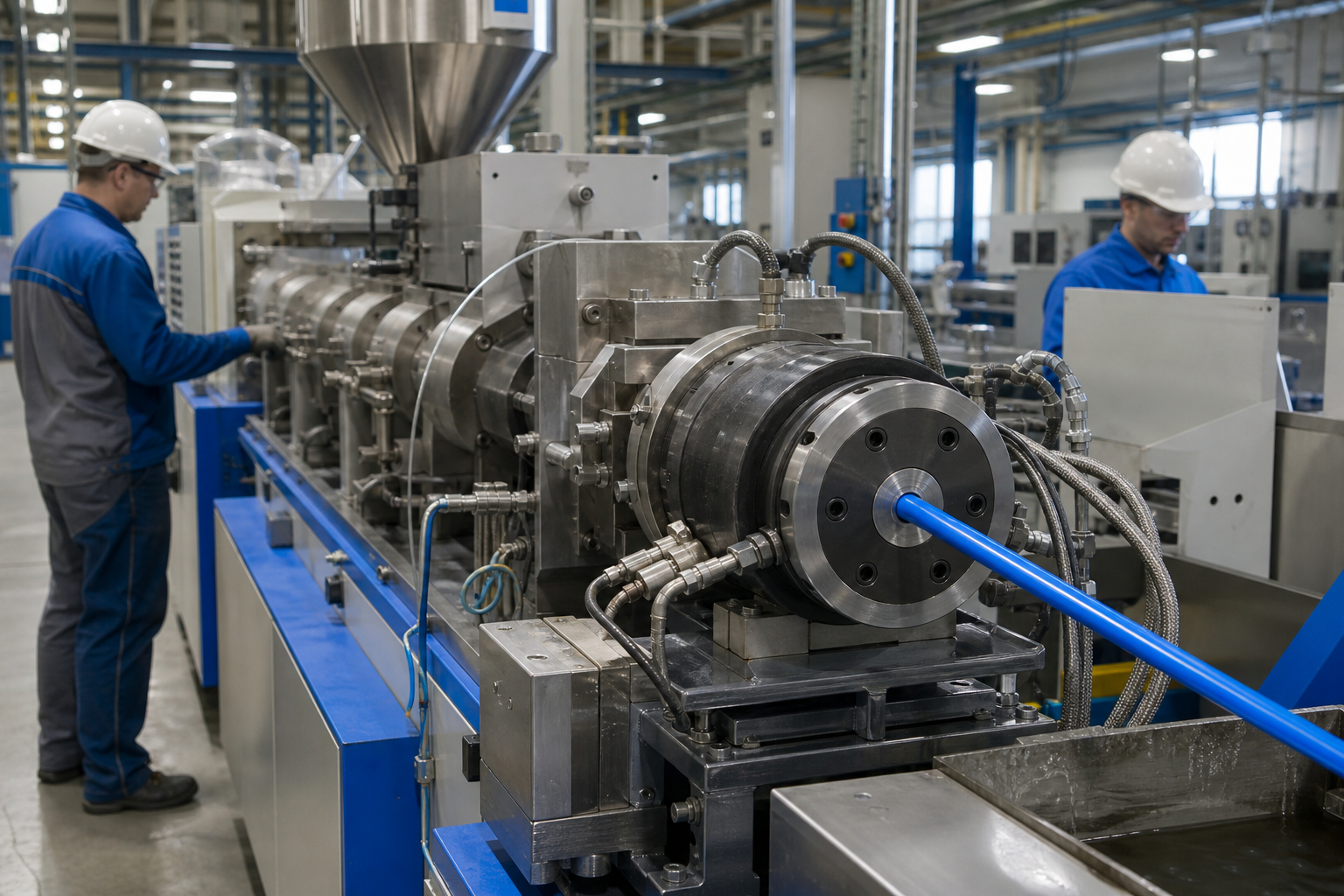 plastic extrusion process equipment