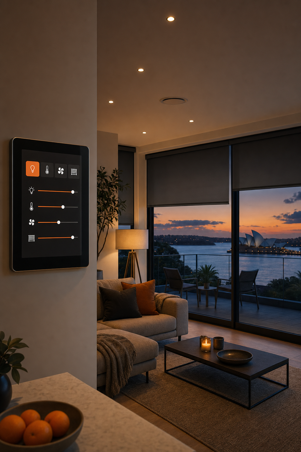 Technified integrated smart home lighting and climate control system Australia.