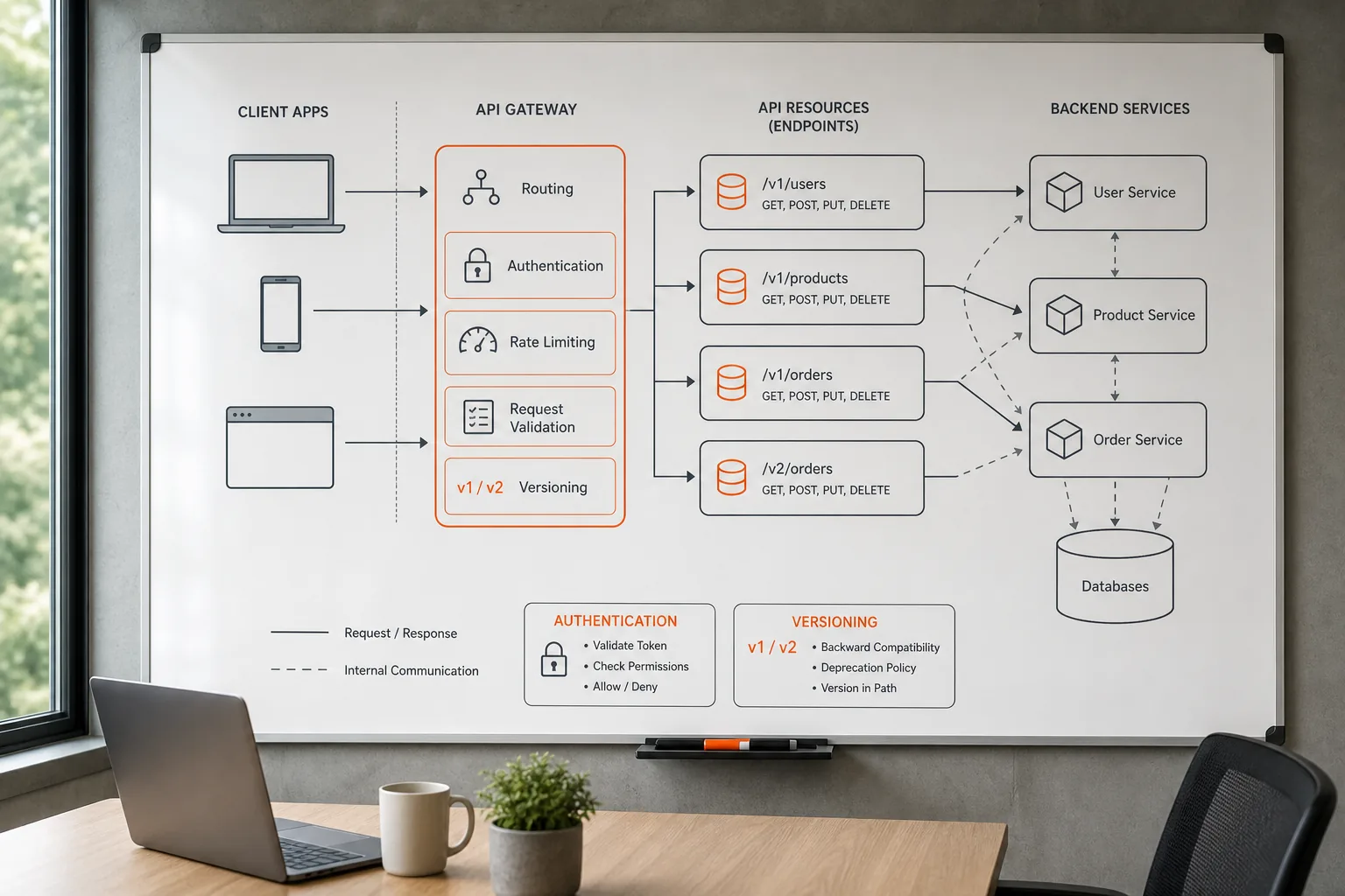 REST API architecture overview for planning.