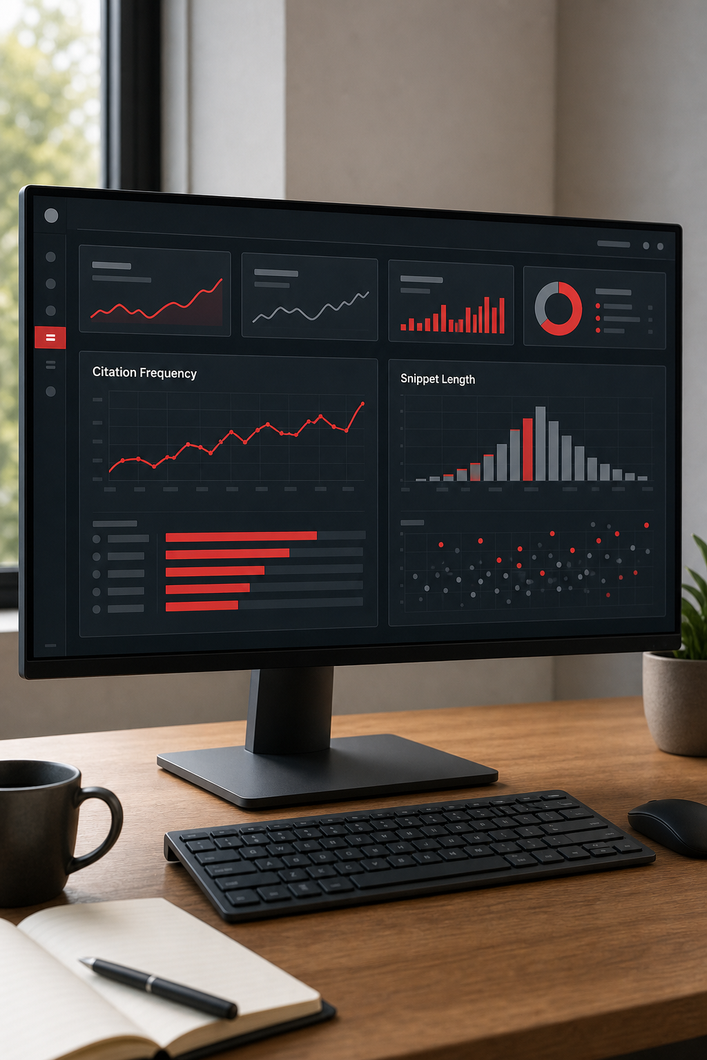 SEO testing dashboard for AI rankings
