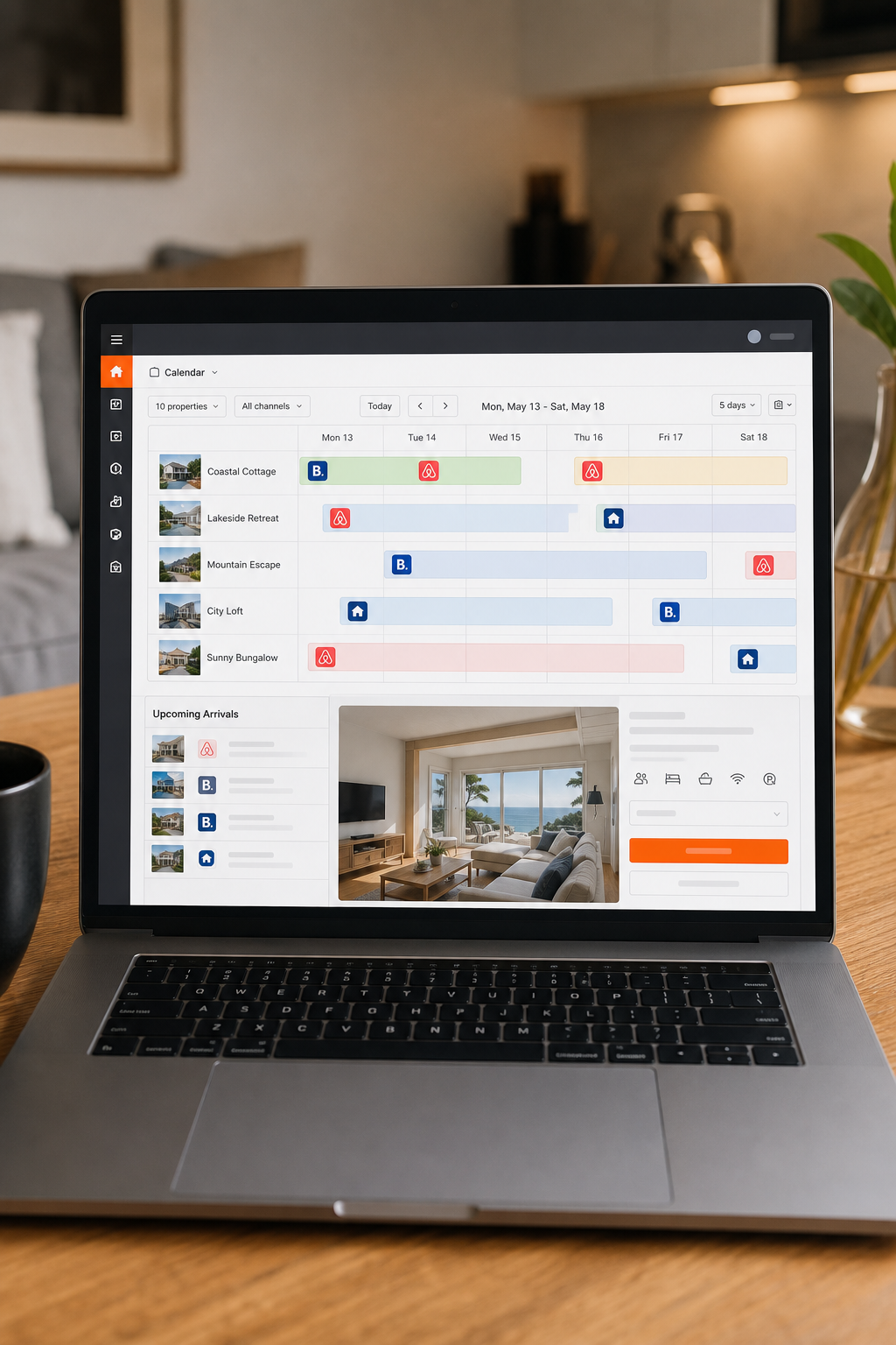 OwnerRez property management system interface for vacation rentals.