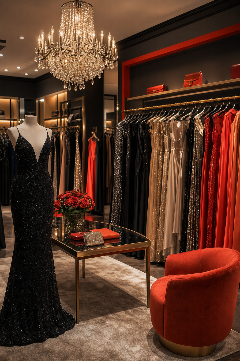 luxury pre‑owned fashion boutique for black tie dresses