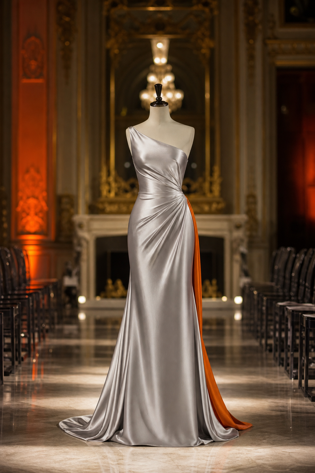 minimalist designer evening gown