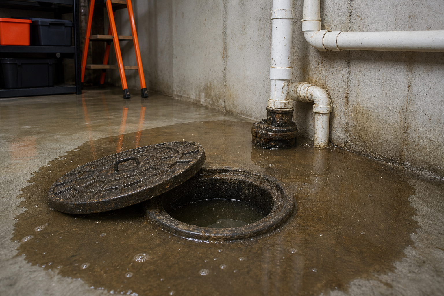 basement sewer backup damage