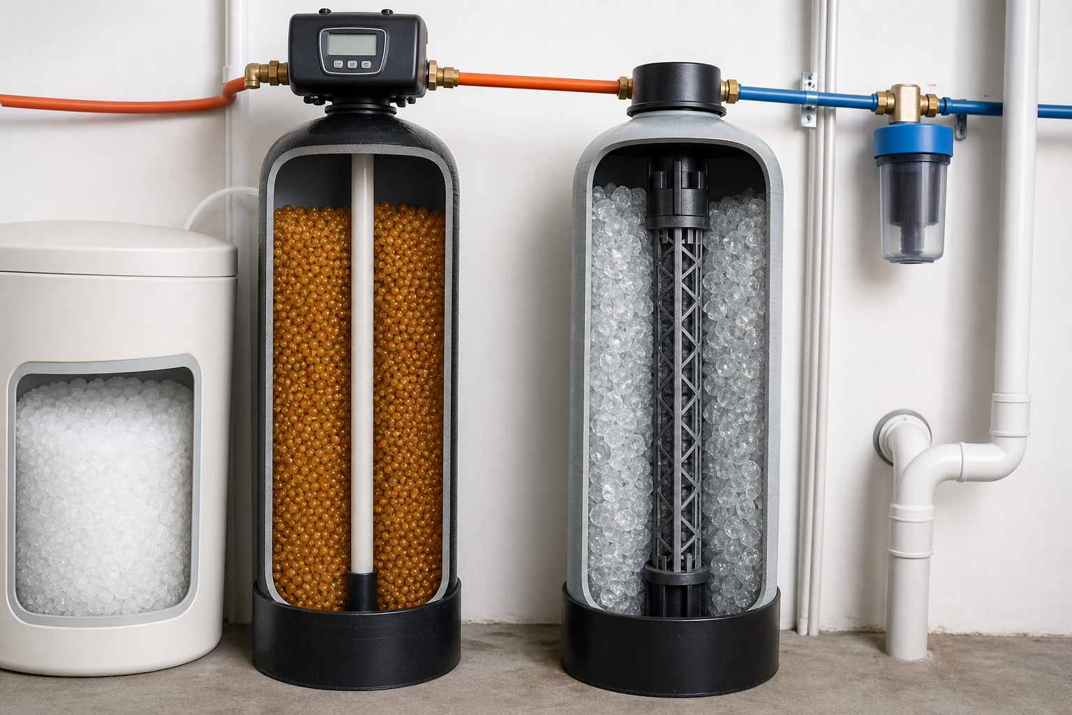 "choose the right type and size of water softener"