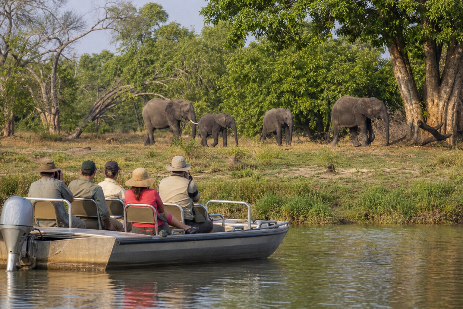 selous game reserve top safari activities: by land and water