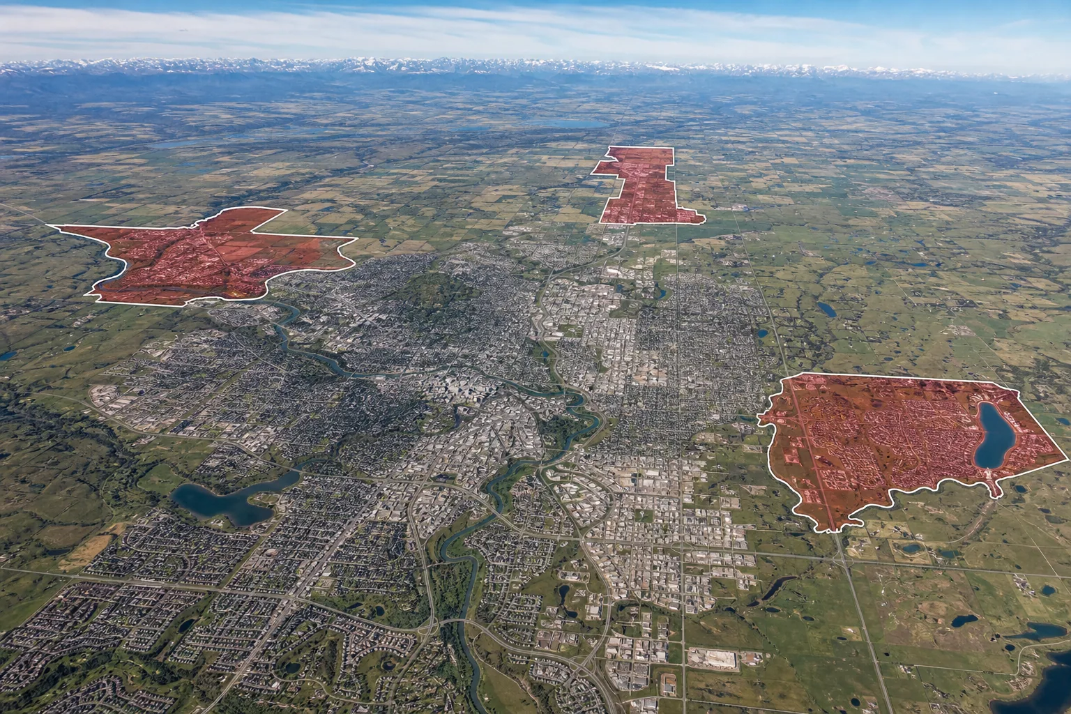 Alberta suburban communities near Calgary